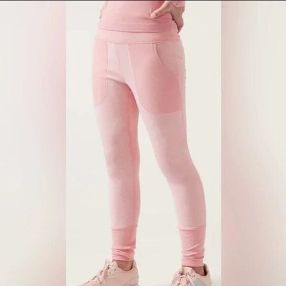 Athleta Girl High Rise Softluxe Pink Leggings Tight Size 14 XL - Picture 10 of 10